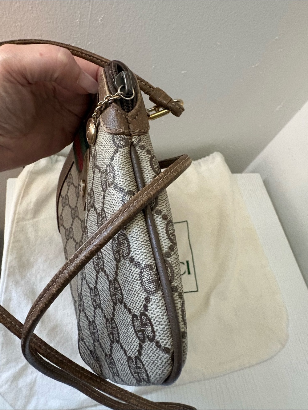 Gucci Sherry Line GG Canvas Crossbody Bag - Picture 9 of 10